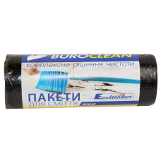 Пакеты для мусора EuroStandart 60л/20шт. Buroclean (черные)