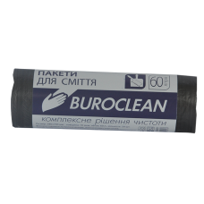 Пакеты для мусора ECO 60л/40шт. Buroclean (черные)
