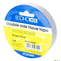 Лента клейкая двусторонняя "TISSUE", 18 мм х 10 м Economix