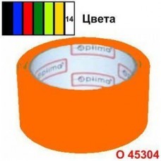 Лента клейкая упаковочная 48 мм х 33 м Optima, оранжевая