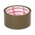 Лента клейкая упаковочная 48 мм х 40 м х 40 мкм Optima, коричневая