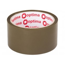 Лента клейкая упаковочная 48 мм х 40 м х 40 мкм Optima, коричневая