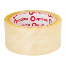 Лента клейкая упаковочная 48 мм х 70 м х 43 мкм Optima Extra, прозрачная