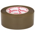 Лента клейкая упаковочная 48 мм х 140 м х 43 мкм Optima Extra, коричневая